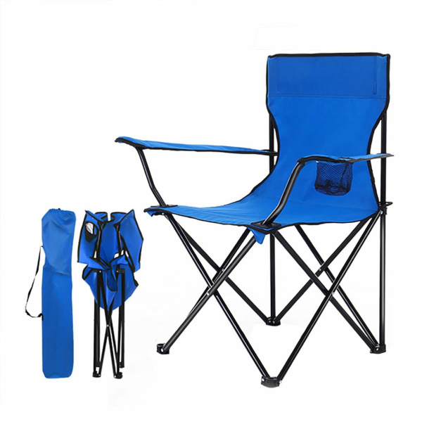 CHAISE DE PLAGE PLIABLE AVEC PORTE GOBLET