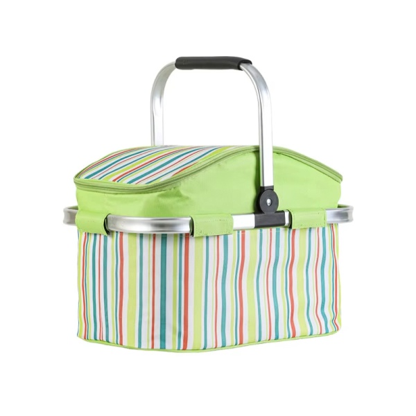 PANIER PIC-NIC ISOTHERMIQUE AVEC ARMATURE EN ALLU OVAL GM