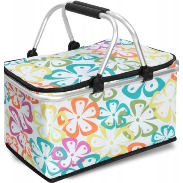 PANIER PIC-NIC ISOTHERMIQUE AVEC ARMATURE EN ALLU ROND MM