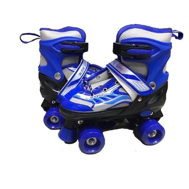 In Line Skate 4 roues bleu avec casque – Sport Shop – Algérie